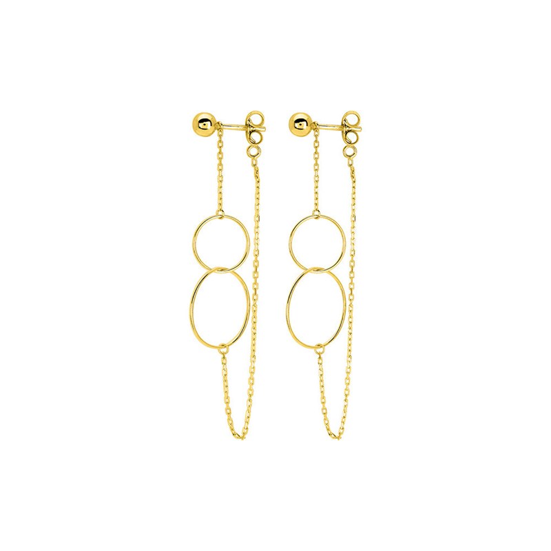 Boucles d'oreilles pendantes femme - Or 9 Carats
