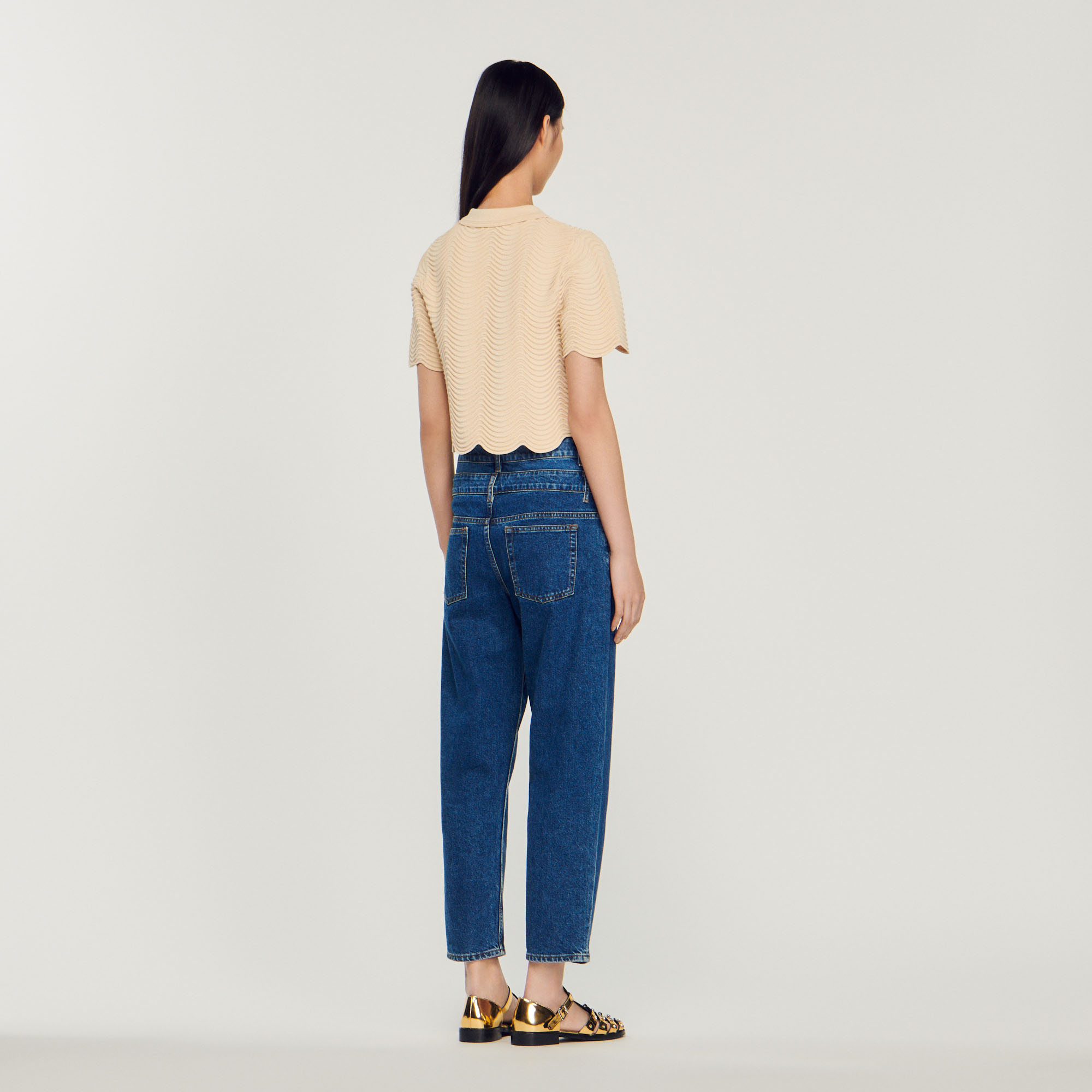 Pull court en maille