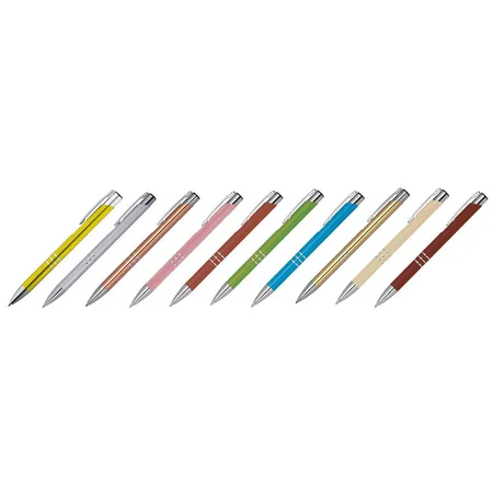 Macma 10 Kugelschreiber aus Metall / 10 verschiedene Farben