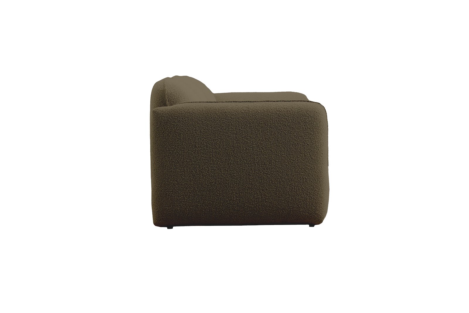 Fluff 3-seter Tekstil Copenhagen Boucle 500 Green med sorte ben