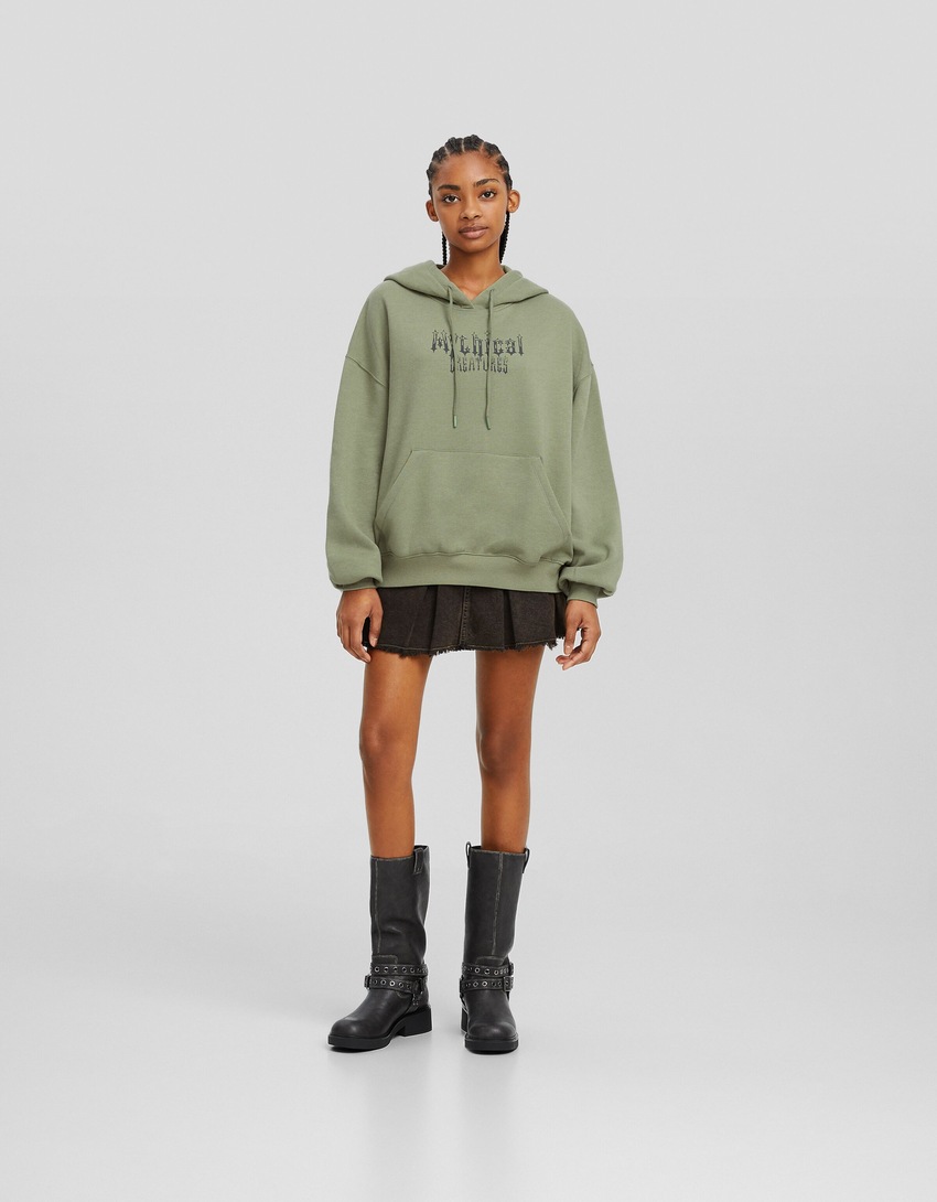 Moletom oversized estampado