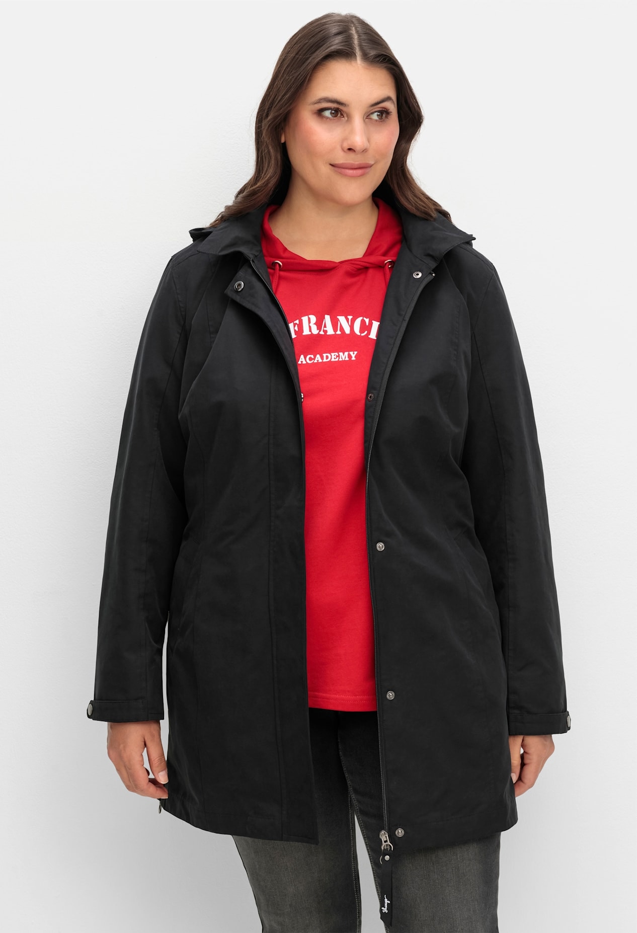 Sheego Outdoorjacke mit Kapuze