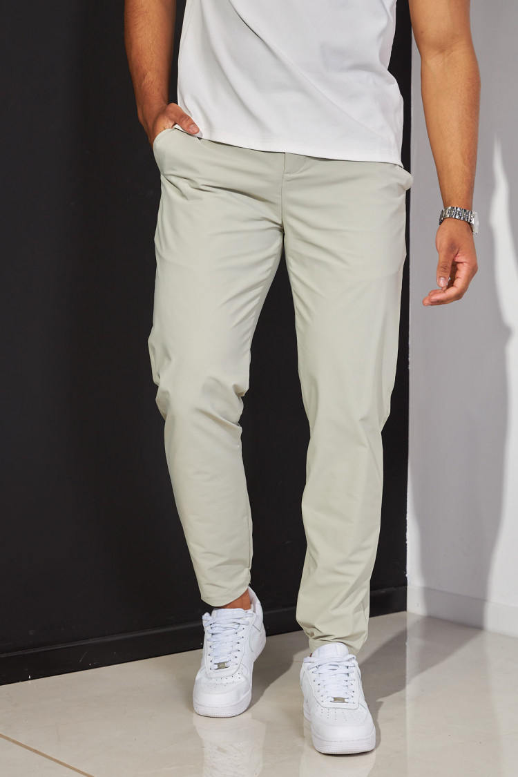 Jogging en toile vert