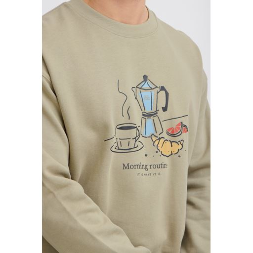Solid Mulder Sweatshirt, Laurel Oak, XXL