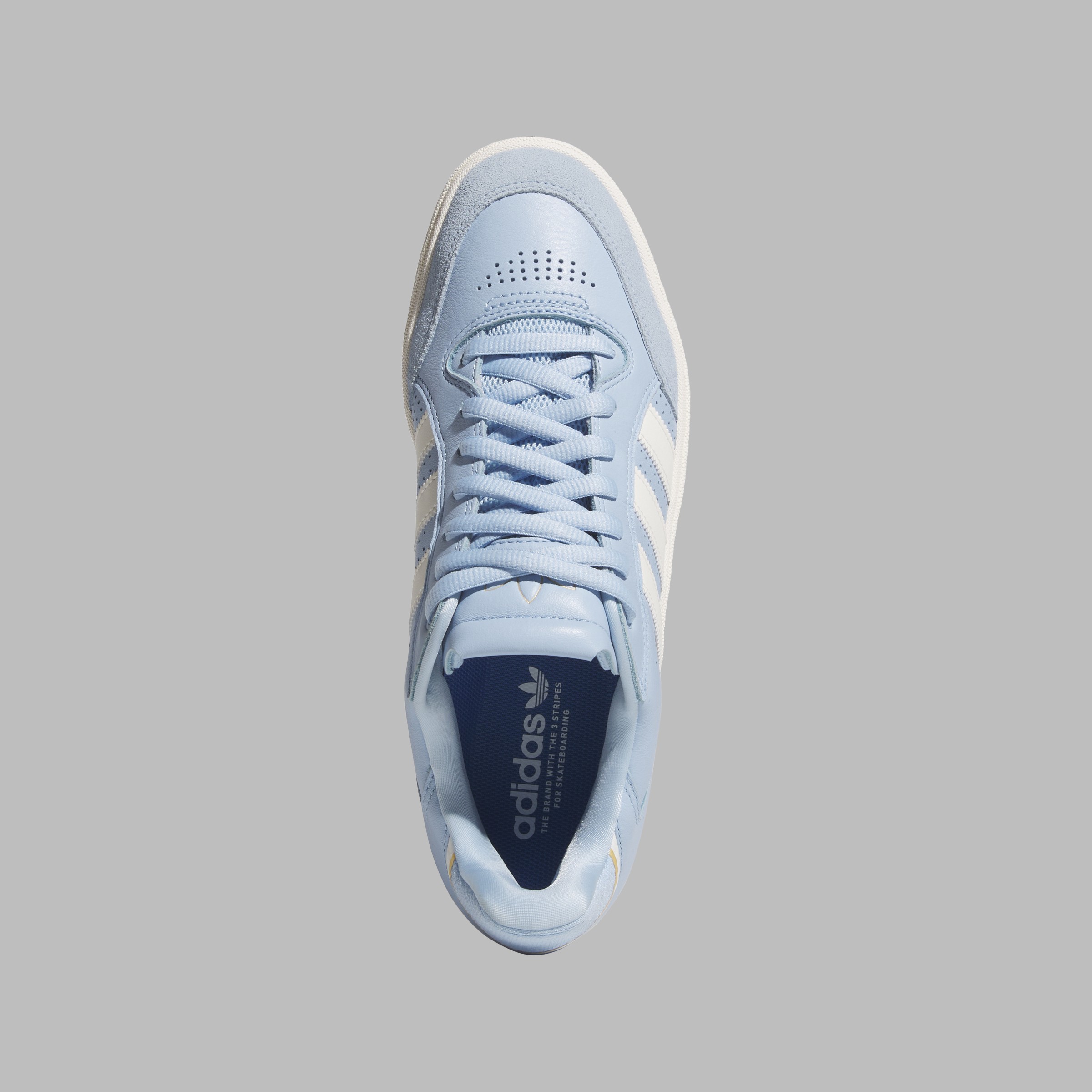 Adidas Skateboarding Tyshawn Low Clear Blue White Gold Metallic 5.5 US / 38 EU