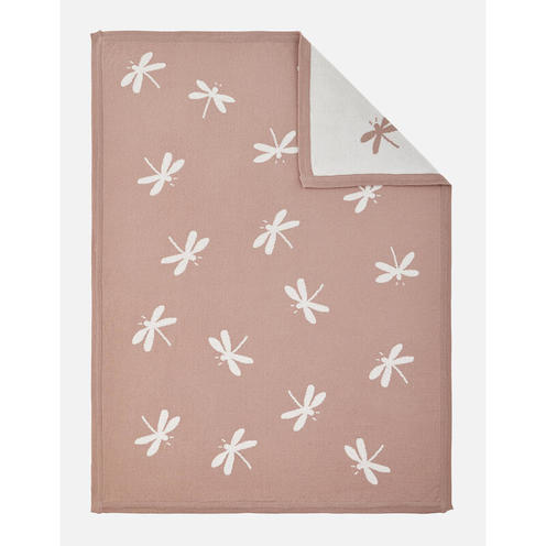 Popsie, Gigi & Louli Couverture Tricot 75x100cm Libellules coton bio - NOUKIE 'S