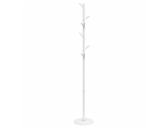 VIDAXL - Porte manteau Porte-manteau blanc 175 cm fer enduit de poudre