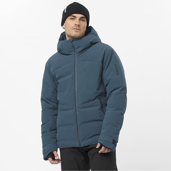 Veste de ski SALOMON ALPENFLOW DOWN JACKET MIDNIGHT NAVY