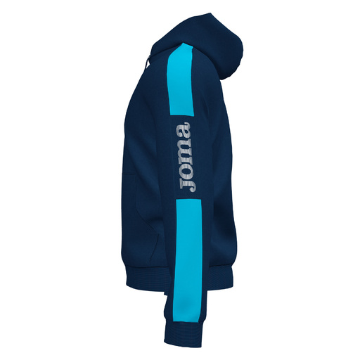 Moletom com capuz Joma Championship IV Marino Turquesa Fluorescente