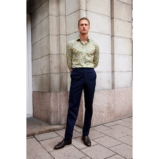 Eton Floral Signature Twill Slim Fit Skjorte, White, 44