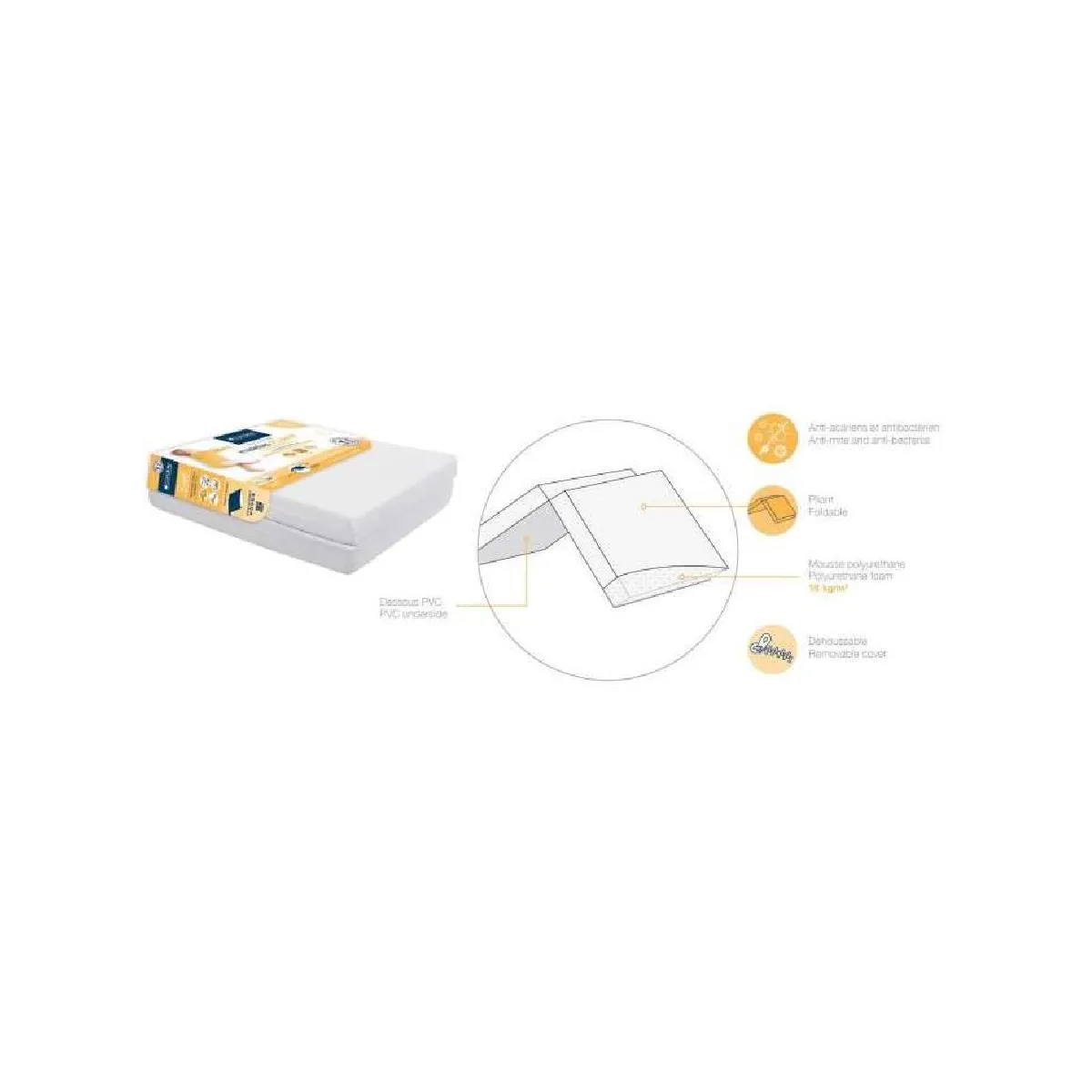 Candide Matelas Bébé 60x120 cm