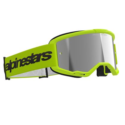 Masque cross Alpinestars VISION 3 WORDMARK IRIDIUM 2025 - Jaune
