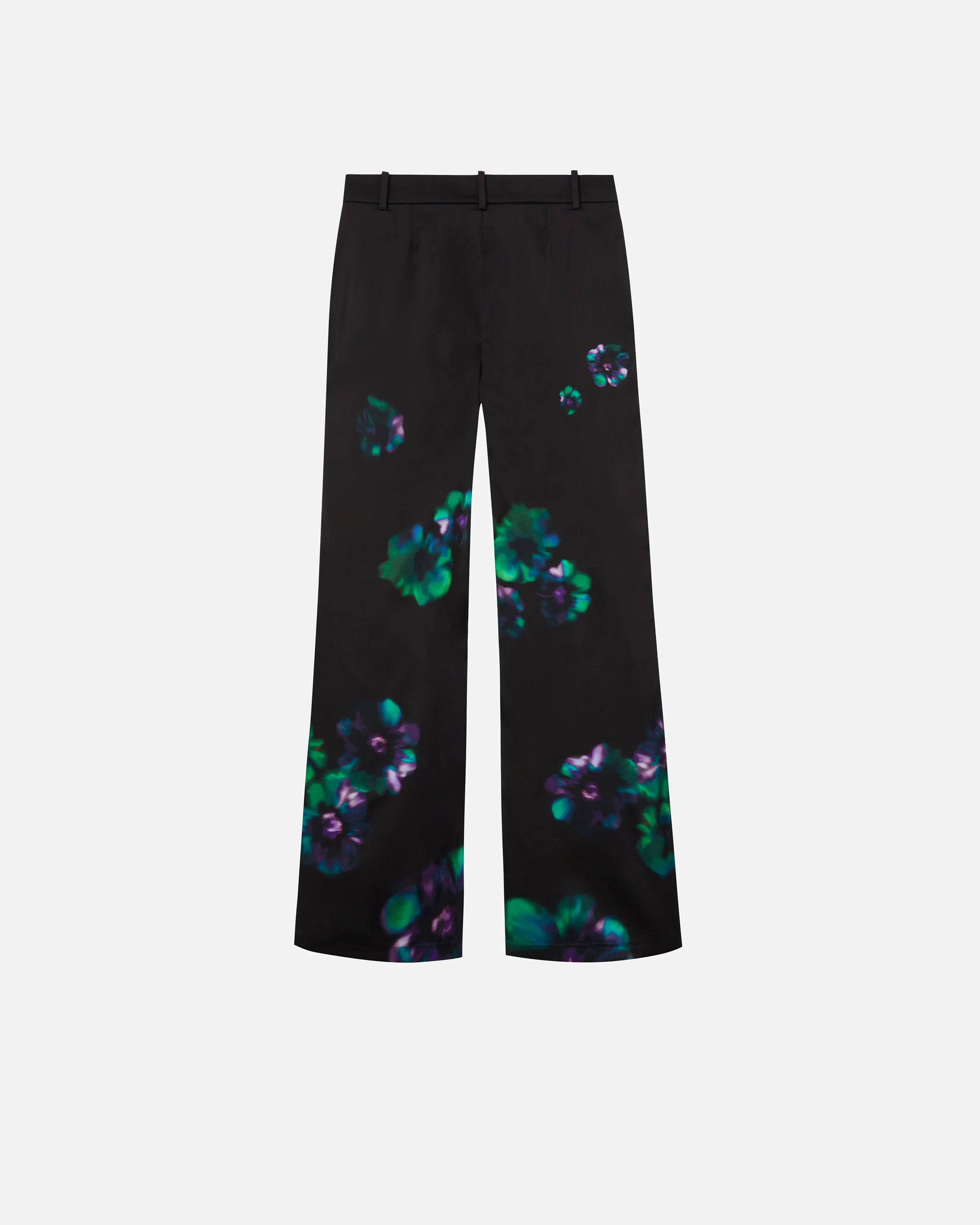 Pantalon à imprimé floral | Noir