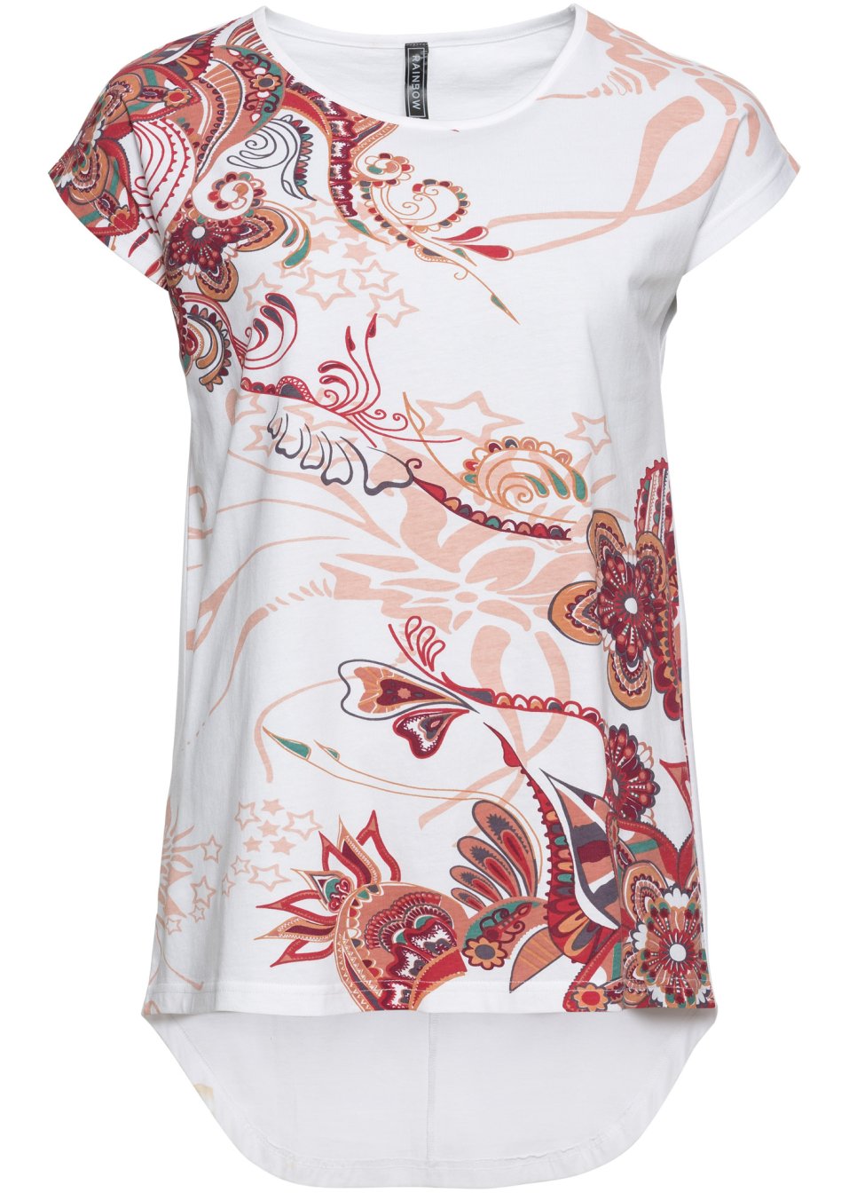 T-shirt à imprimé paisley