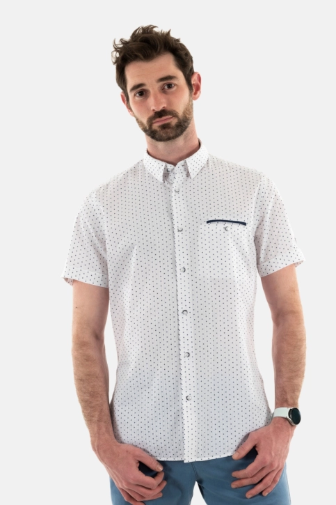 Chemise manches courtes Benson & Cherry luvioncourt blanc
