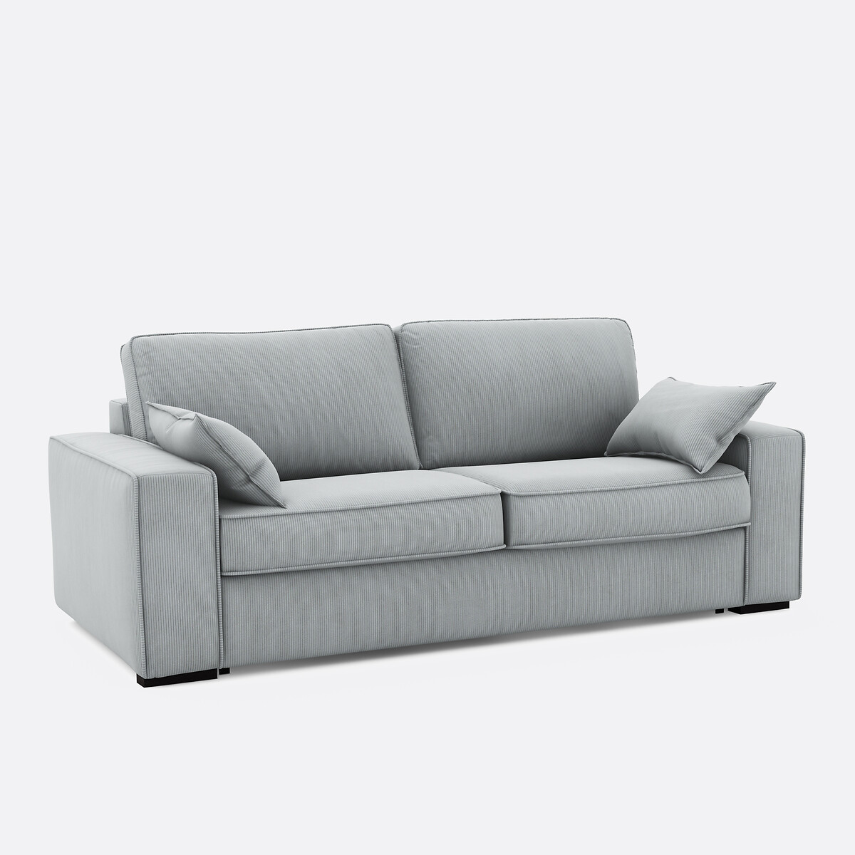 LA REDOUTE INTERIEURS<br>Sofá-cama em veludo cotelê fino, espuma, Cecilia