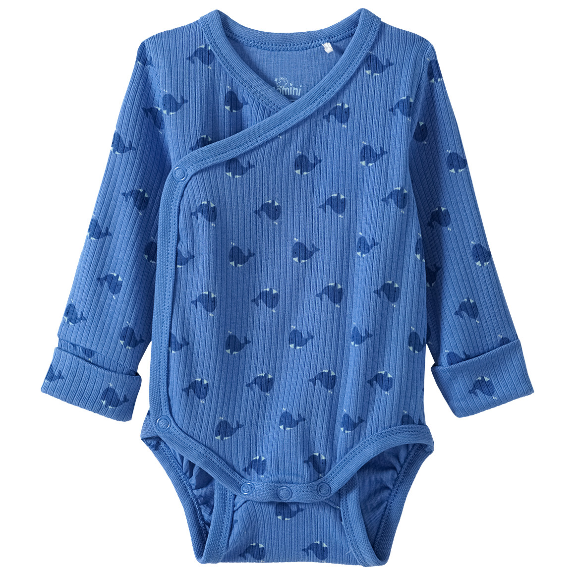 Topomini Newborn Wickelbody, Leggings und Mütze im Set hellblau
