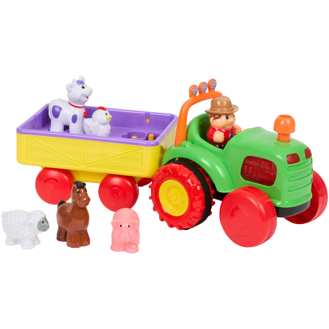 Tractor met licht en geluid Ca. 40 x 16 x 18 cm