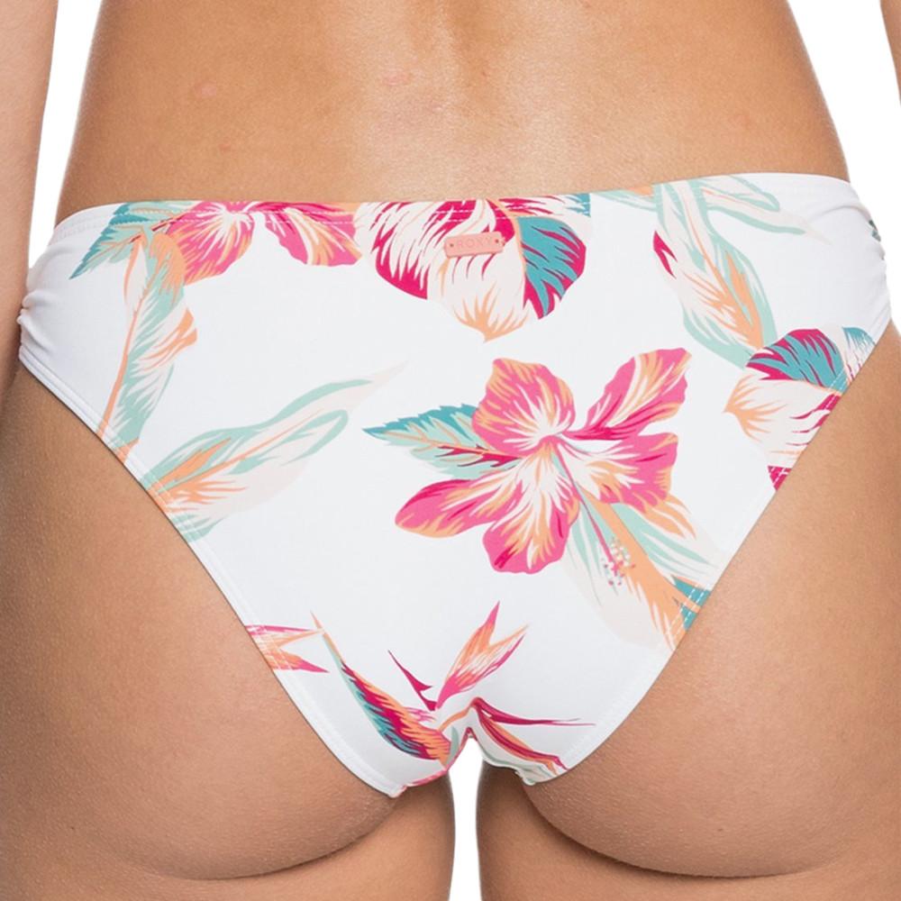 Roxy Bas de Bikini Blanc/Rose Femme Roxy Lahaina Bay