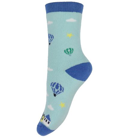 Melton Socken - George - 2er-Pack - Navy/Hellblau