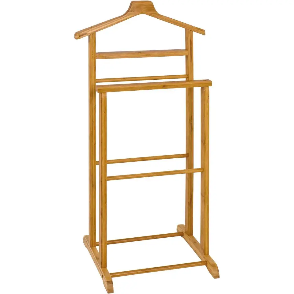 Haku Kledingrek met broekenhanger - Bamboe-design