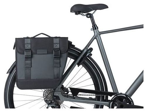 BASIL Double Pannier Tour Waterproof Mik 28 Litres 34 X 14 X 34 Cm - Noir