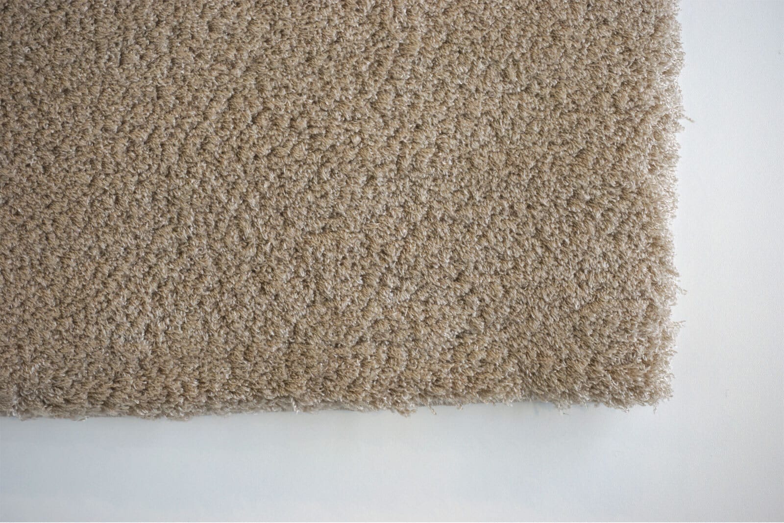 Hochflorteppich SALERNO 67 x 130 cm hellbraun