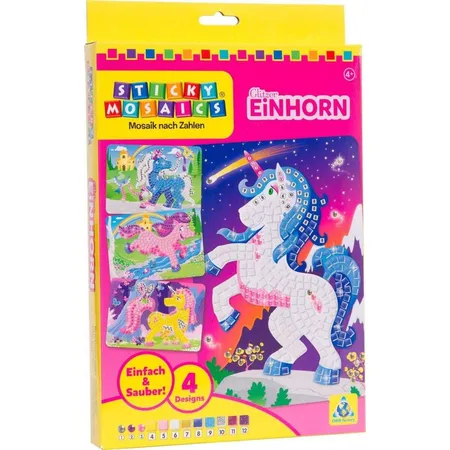 Sticky Mosaics Glitzer Einhorn