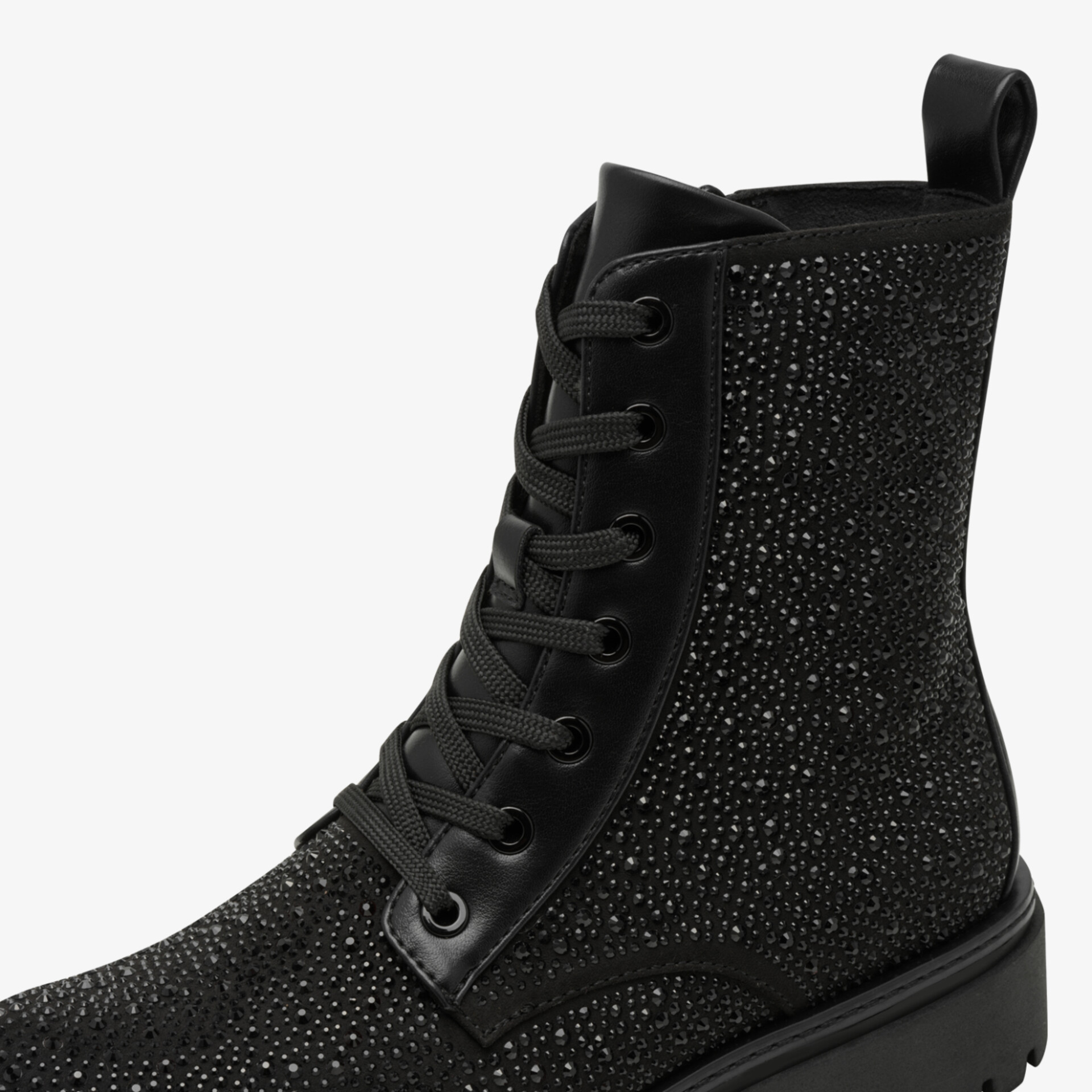 MARCO TOZZI Damen Schnürstiefeletten schwarz