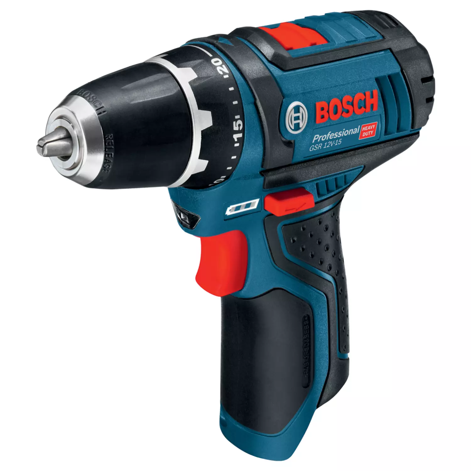 Bosch GSR 12V-15 12V Li-Ion accu boor-/schroefmachine set (1x 4.0Ah   1x 2.0Ah accu) in tas incl. 39-delige accessoireset
