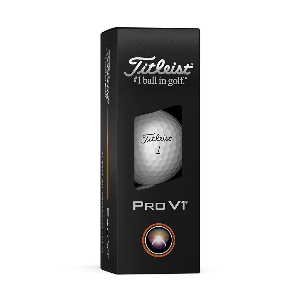 Pro V1 Golfball Golfshopen.no Logo Hvit