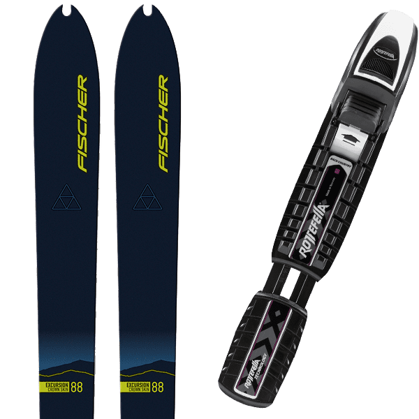 Pack ski de fond FISCHER EXCURSION 88 CROWN/DUAL-SKIN XTRALITE + Fix