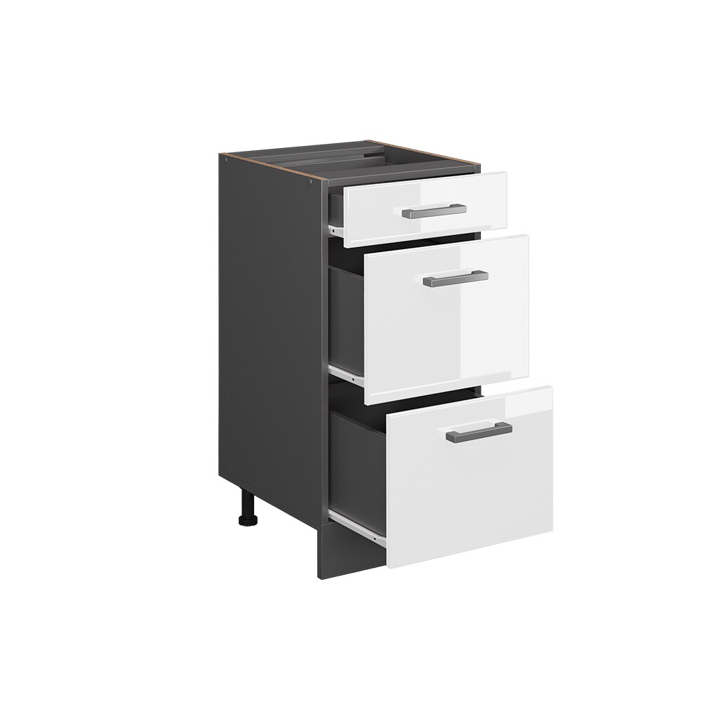 Vicco Schubladenunterschrank Küchenschrank Küchenzeile R-Line 40 cm Anthrazit Weiß Schublade