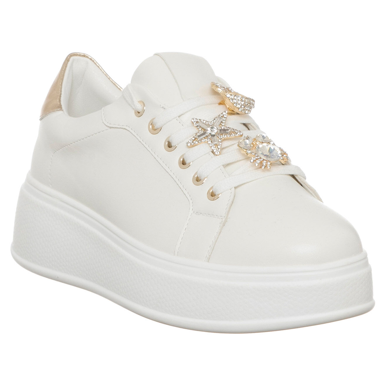 Loretta by Loretta Sneakers Agathe blanc/doré