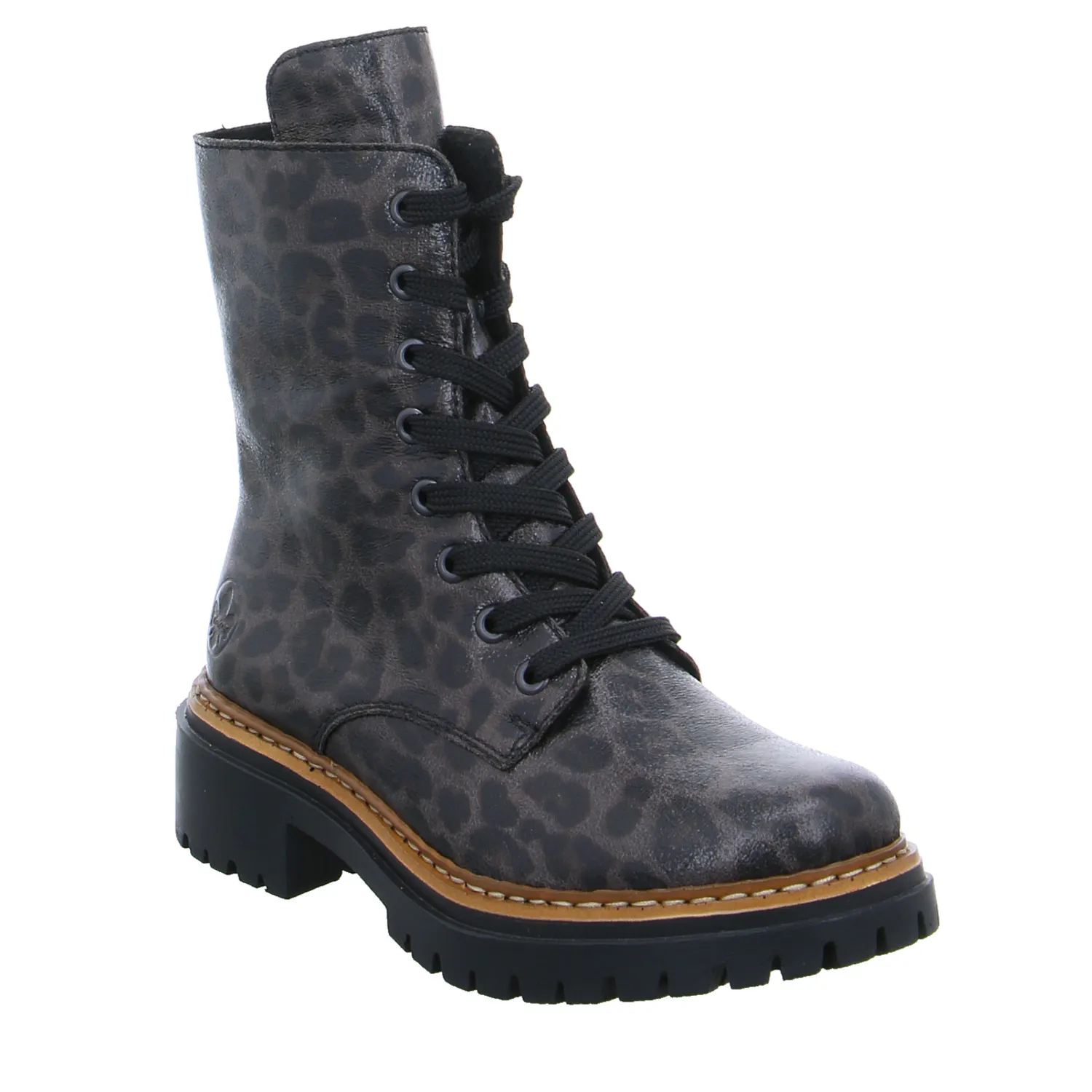 RIEKER Boot Leopard Lederimitat