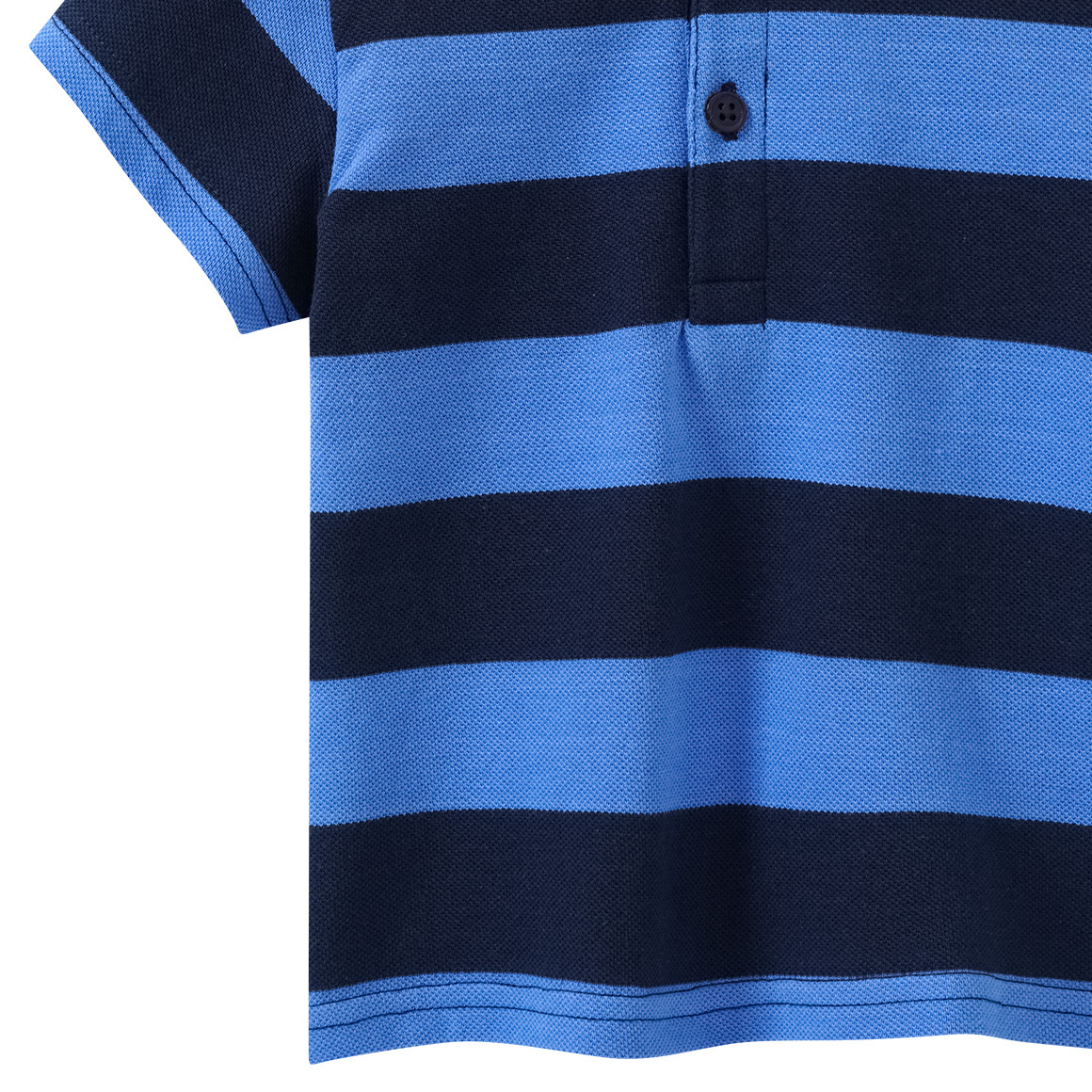 Topomini Baby Poloshirt mit Streifen blau / dunkelblau