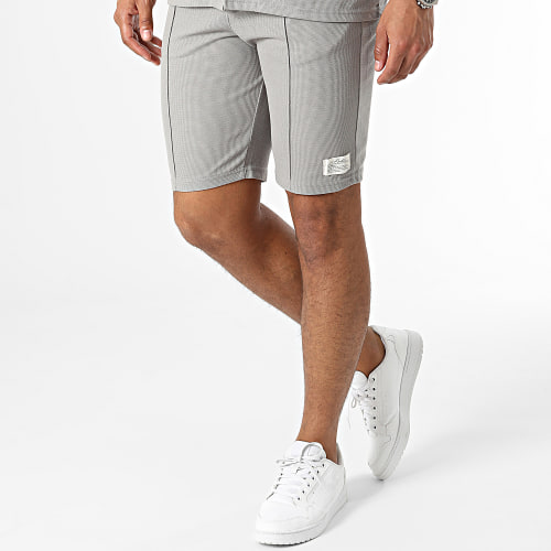 Ensemble Chemise Manches Courtes Et Short Jogging Gris