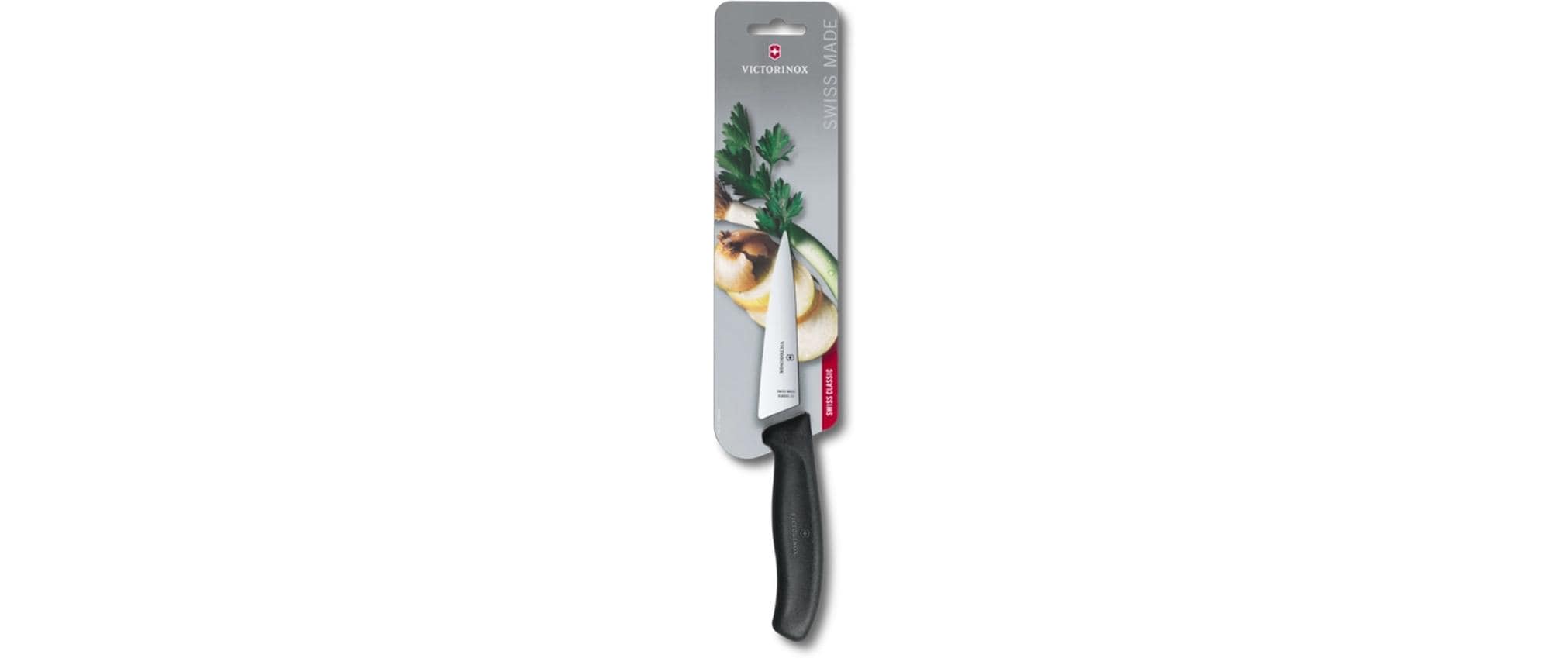 Kochmesser Swiss Classic Schwarz, 12 cmKochmesser für leichtes und gleichmässiges Schneiden
