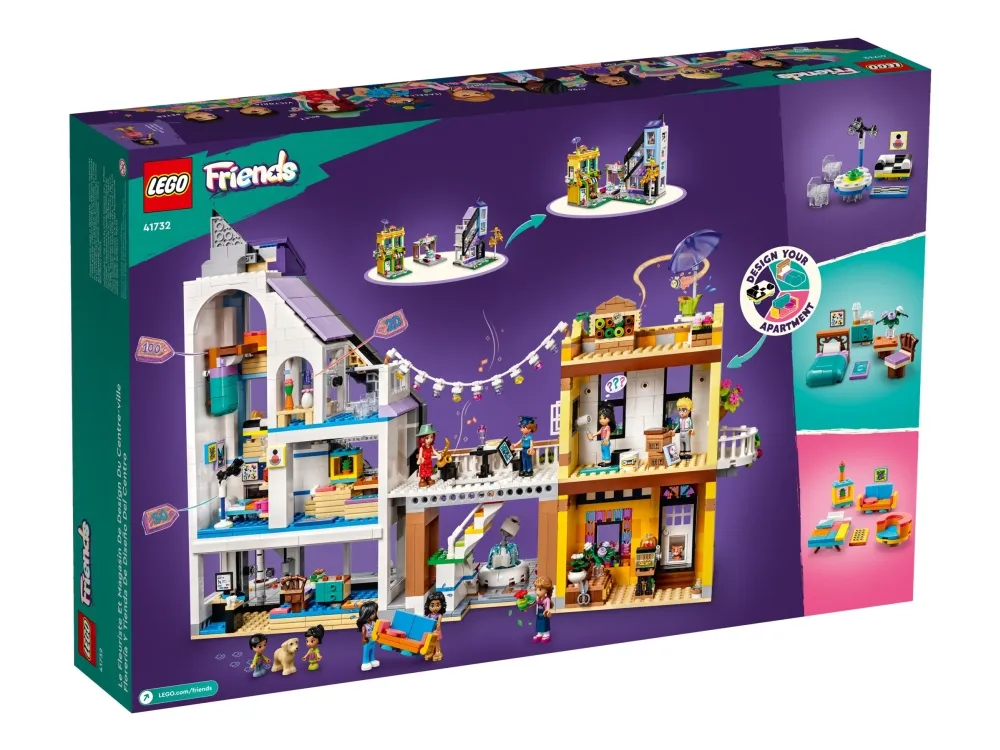 LEGO Friends 41732 Midtbyens blomster- og designbutikker