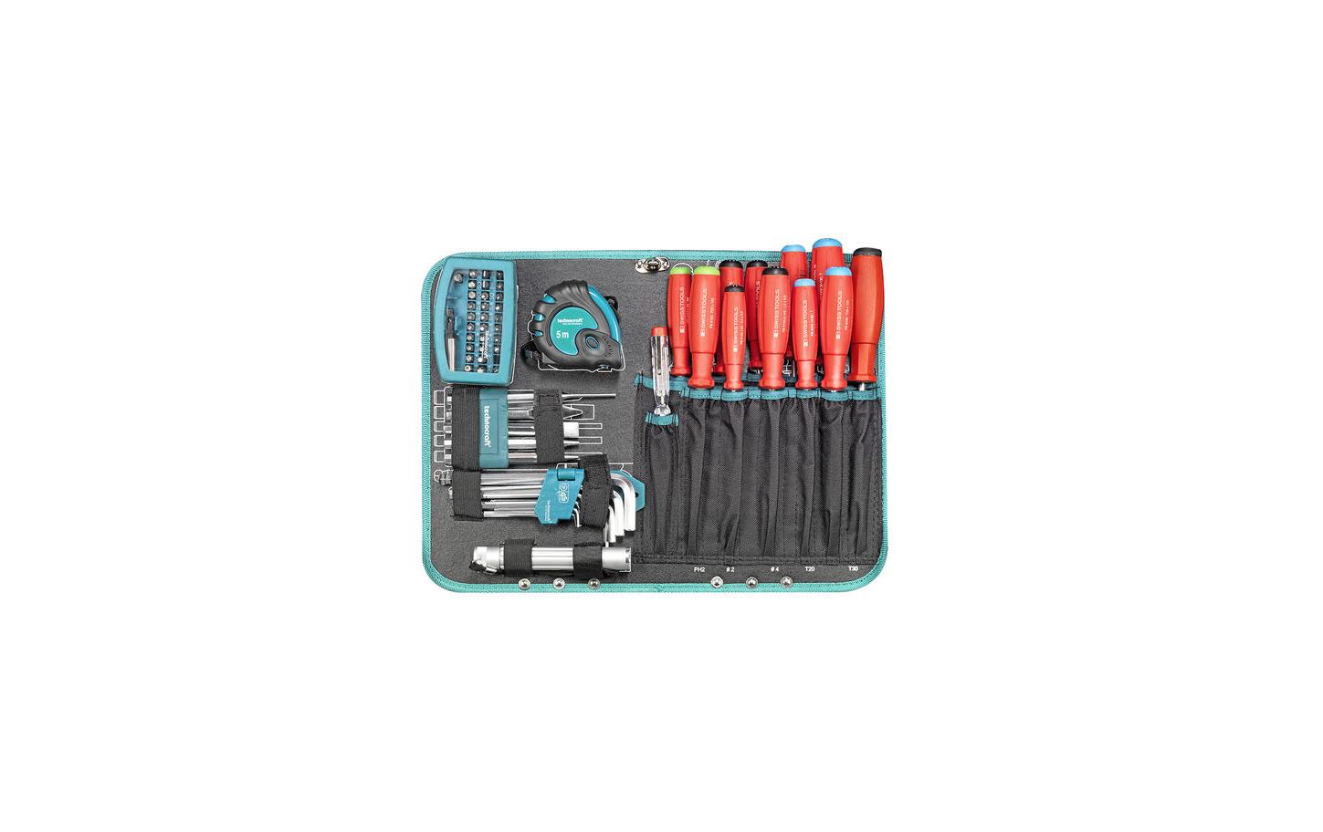 Werkzeugkoffer Pro Chrome PB Swiss Tools 152-teilig<br>ABS-Werkzeugkoffer für den Profi mit PB SWISSGRIP Schraubenzieher