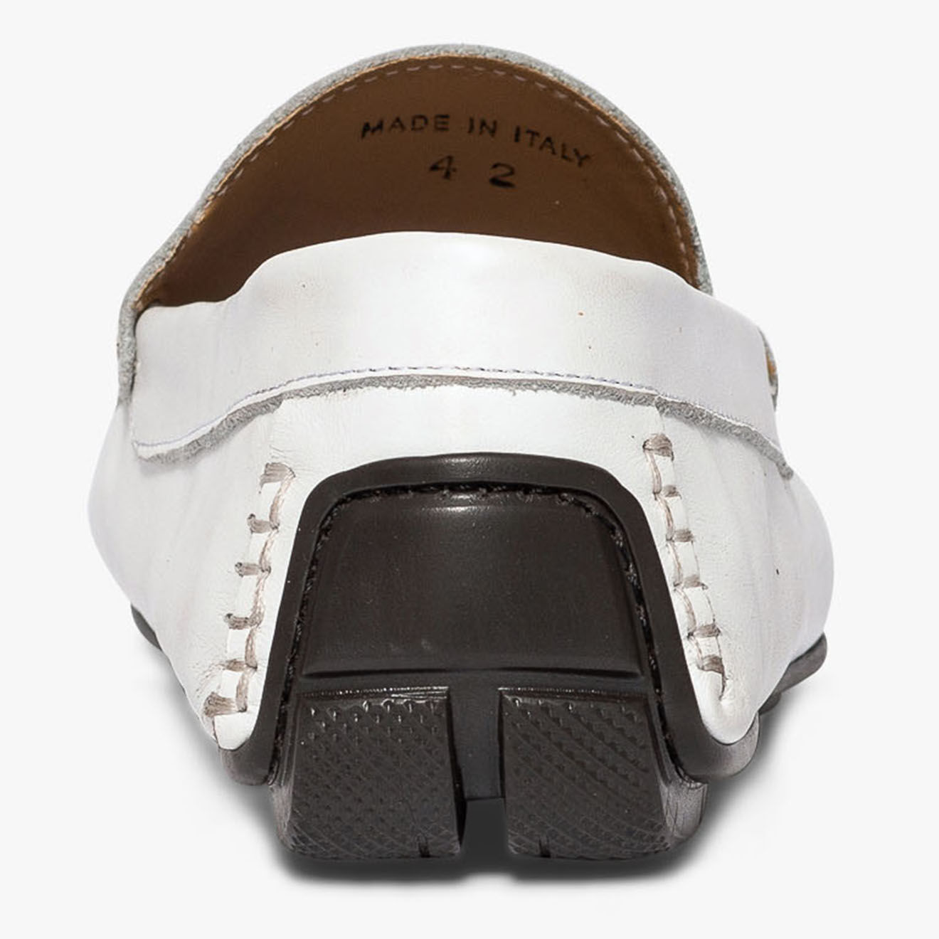 Bocage Mocassins en Cuir Simeon blancs