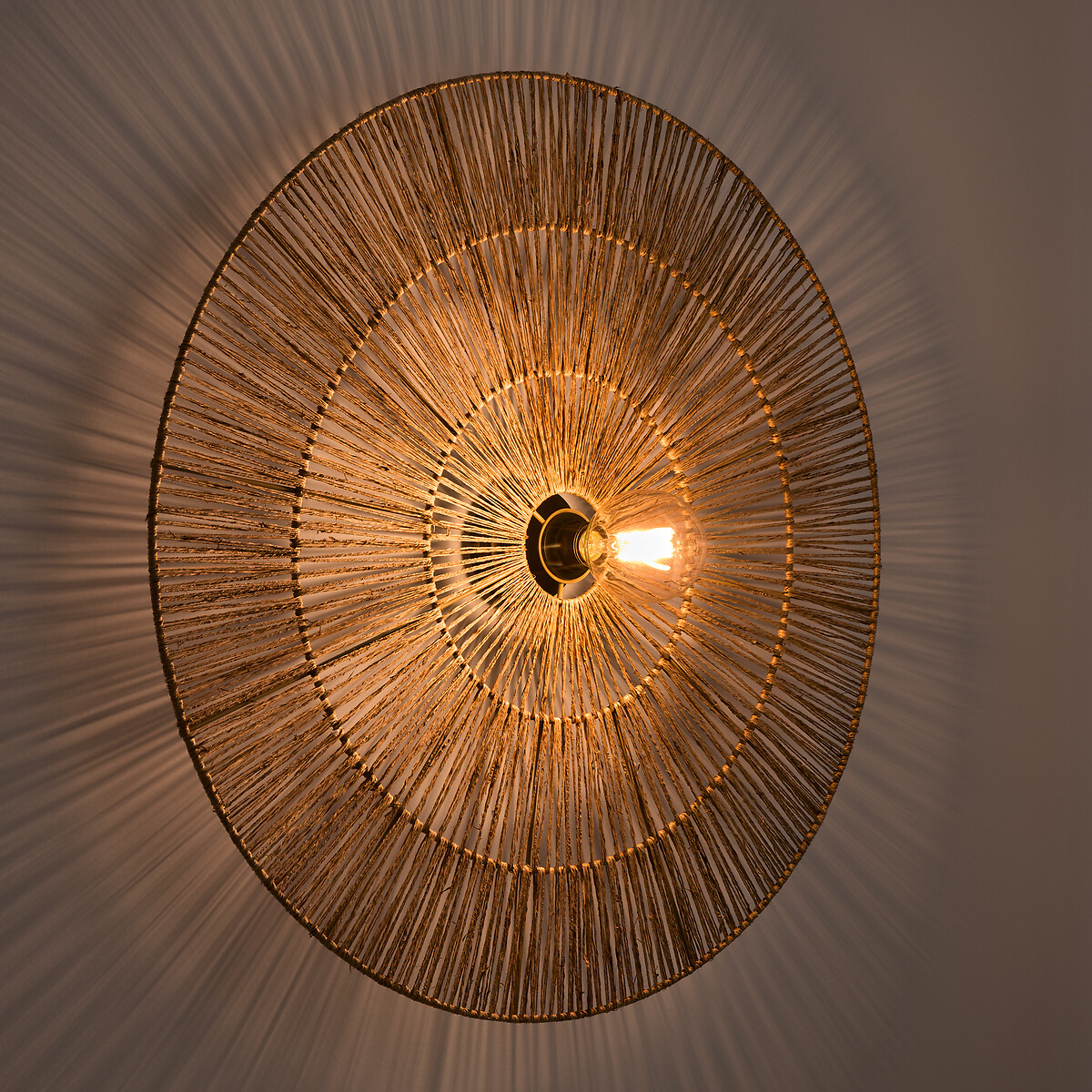LA REDOUTE INTERIEURS<br>Candeeiro de parede redondo Ø80 cm, Yaku