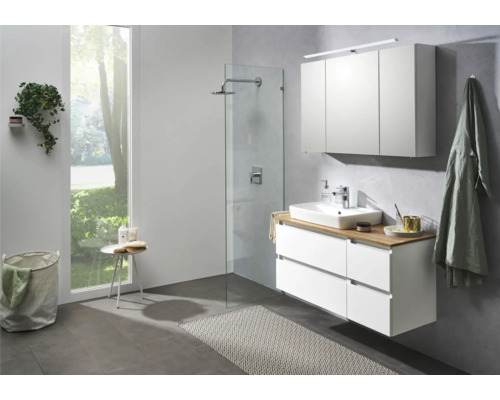 Pelipal Quickset 360 badkamermeubelset, BxHxD 113 x 200 x 50 cm, witte fronten met witte keramische wastafel, 360.110004