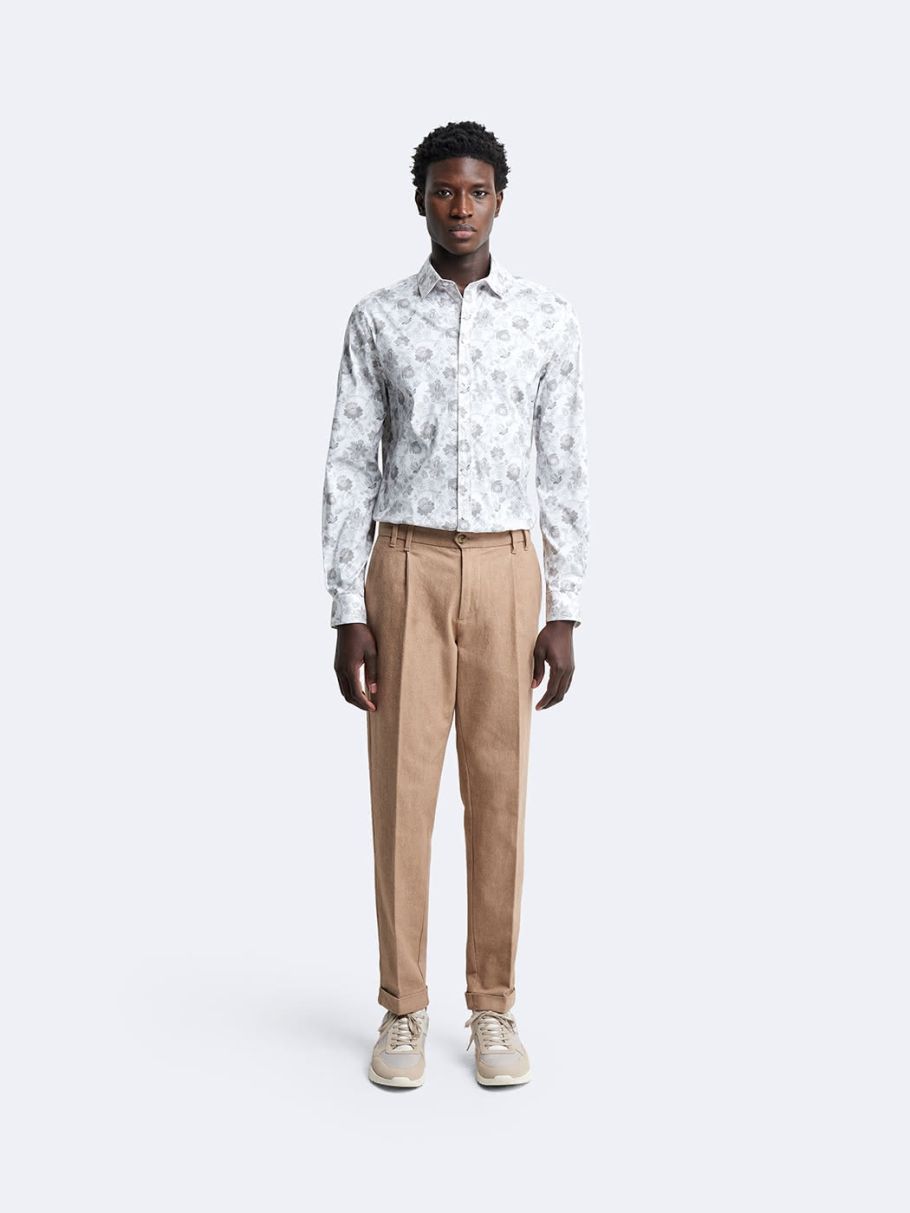 Chemise extra-slim stretch végétale