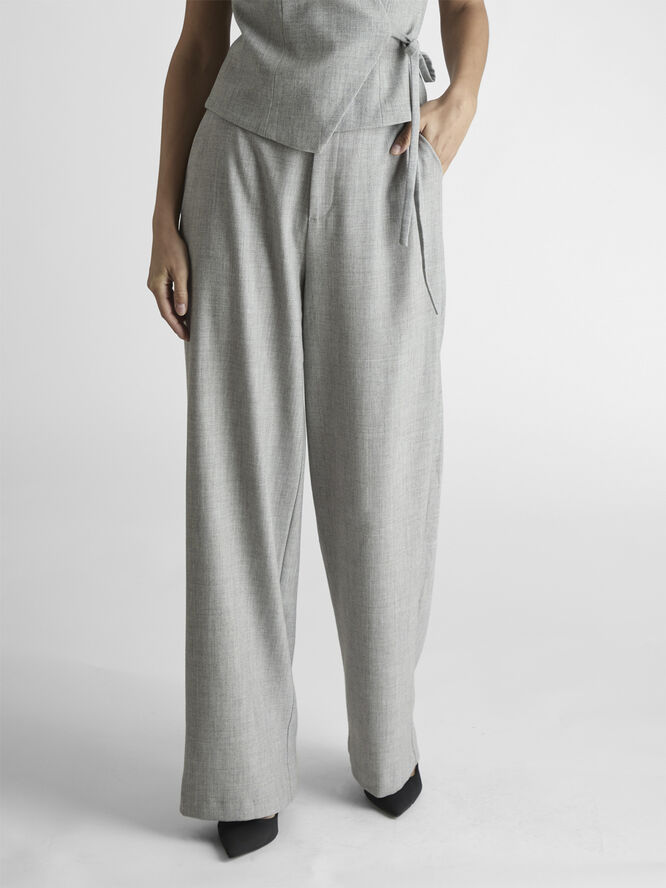 Neo Noir Emmett Pants Grey melange