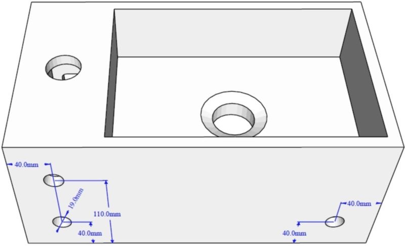 Wiesbaden - Solid Surface - Fontein met Handdoekhouder - Mat Wit - 35.6x20.3x15.9 cm