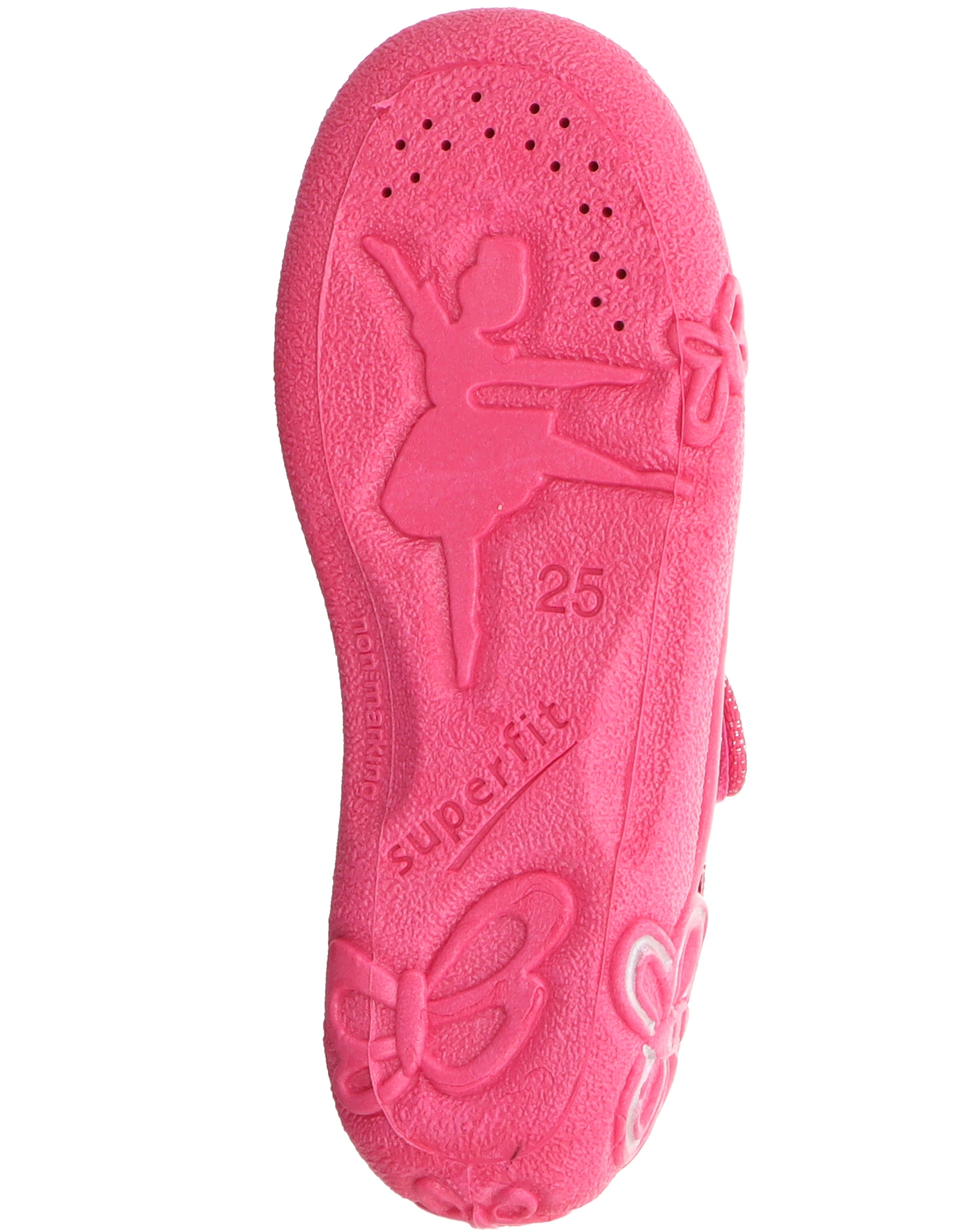 Klett-Spangenhausschuhe BELINDA - SCHMETTERLING in pink