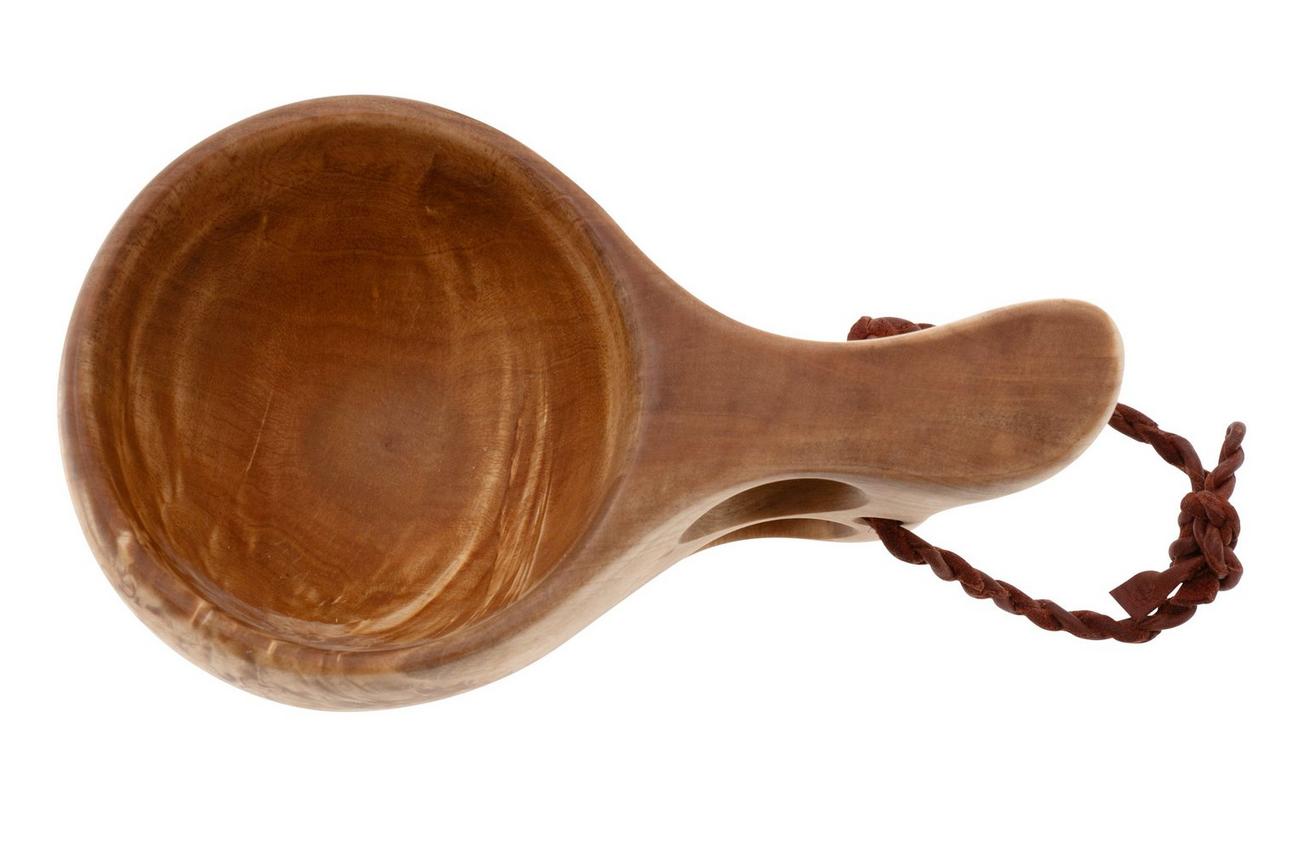 Casström Curly Birch Kuksa 16114, 2-Finger Handle, beker