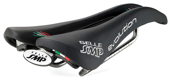 SMP Selle EVOLUTION Noir Rails Inox