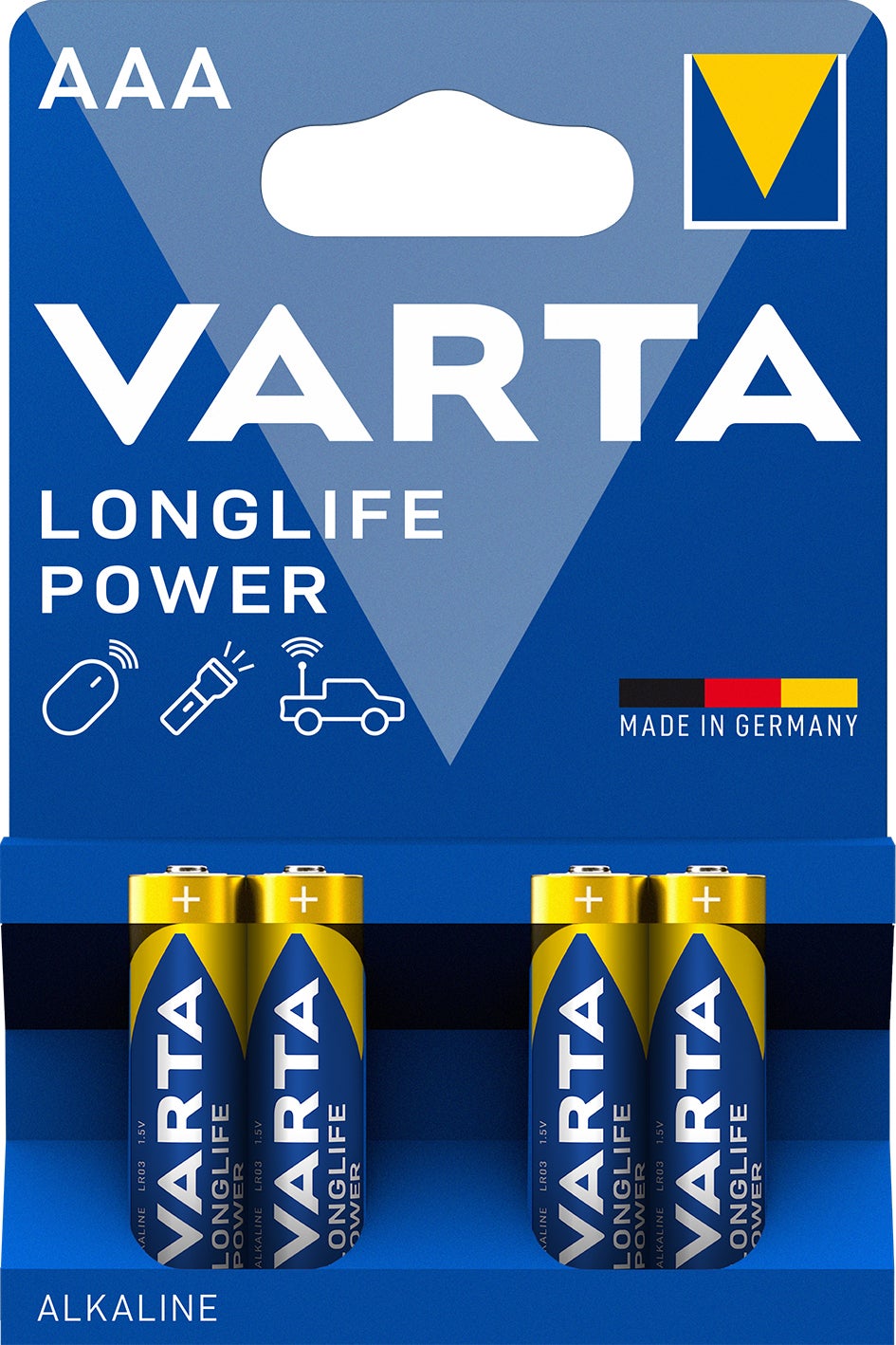 Varta AAA batterij Longlife Power 4 stuks